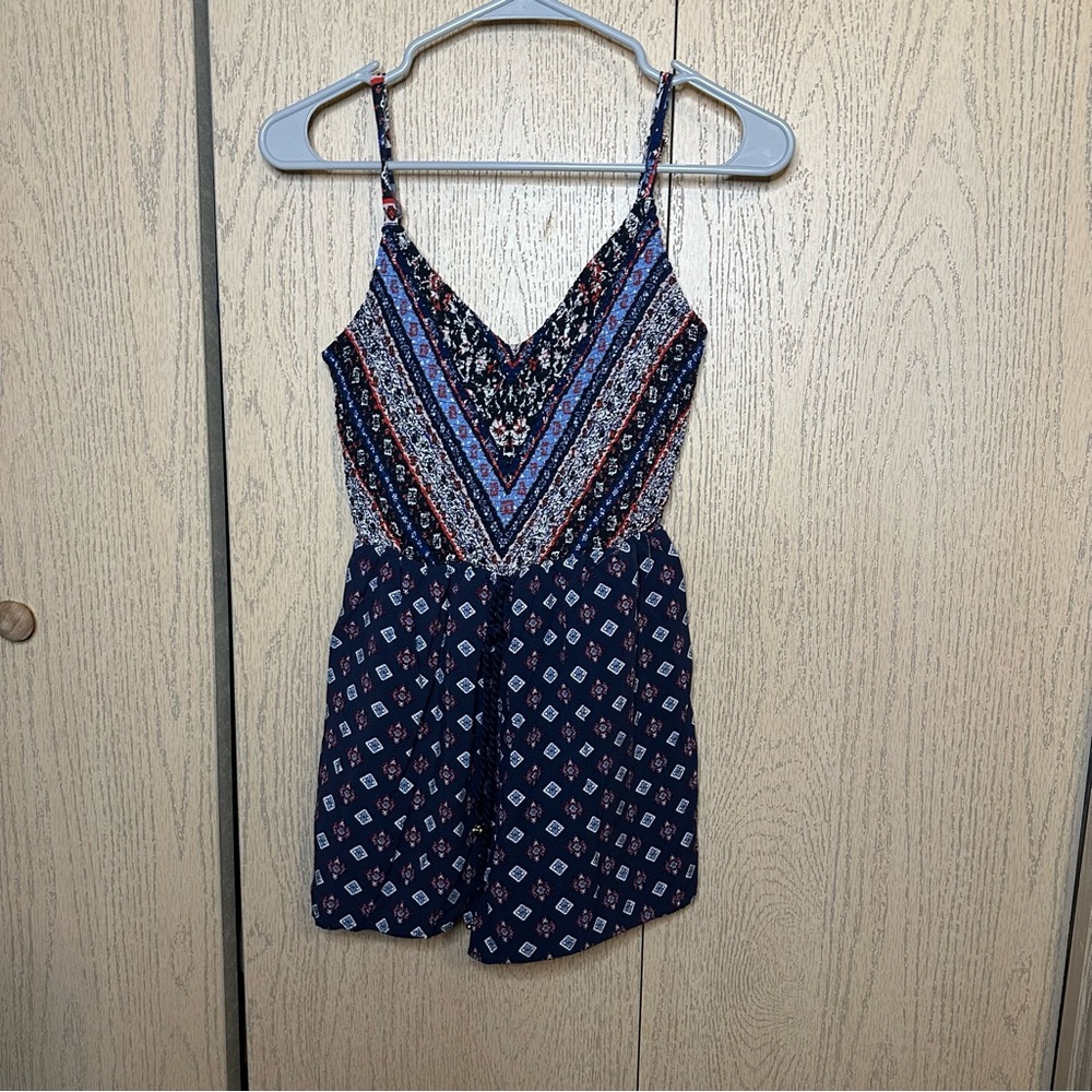 Xhilaration Smocked Tank Romper Small - Picture 2 of 11